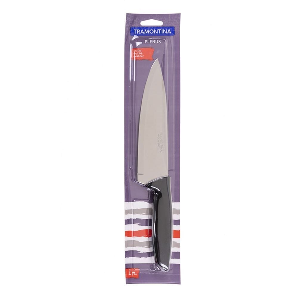 Faca Carne Inox Plenus Tramontina 7" - Preto