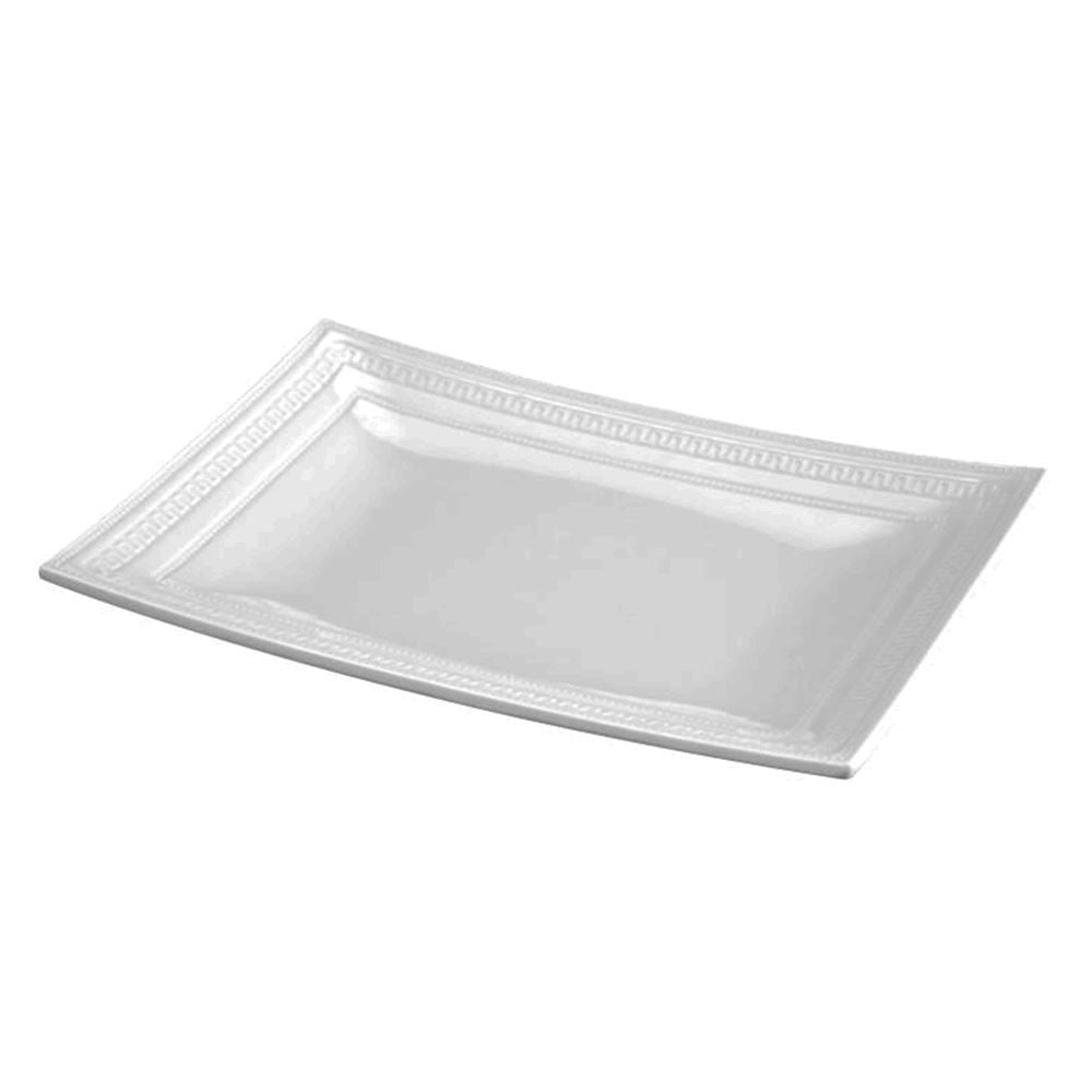 Travessa Branco 29,5X21x3,5Cm - Branco