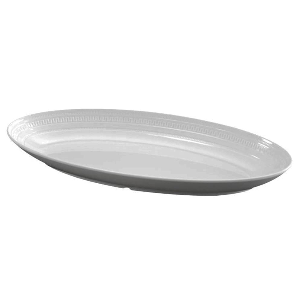 Travessa Melamina Branco 46,1X20,5X4,8Cm - Branco