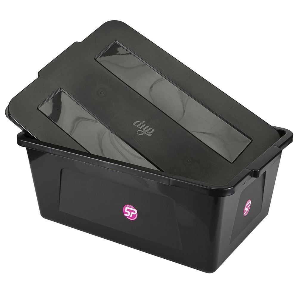 Caixa Organizadora C/ Tampa 30L - Preto