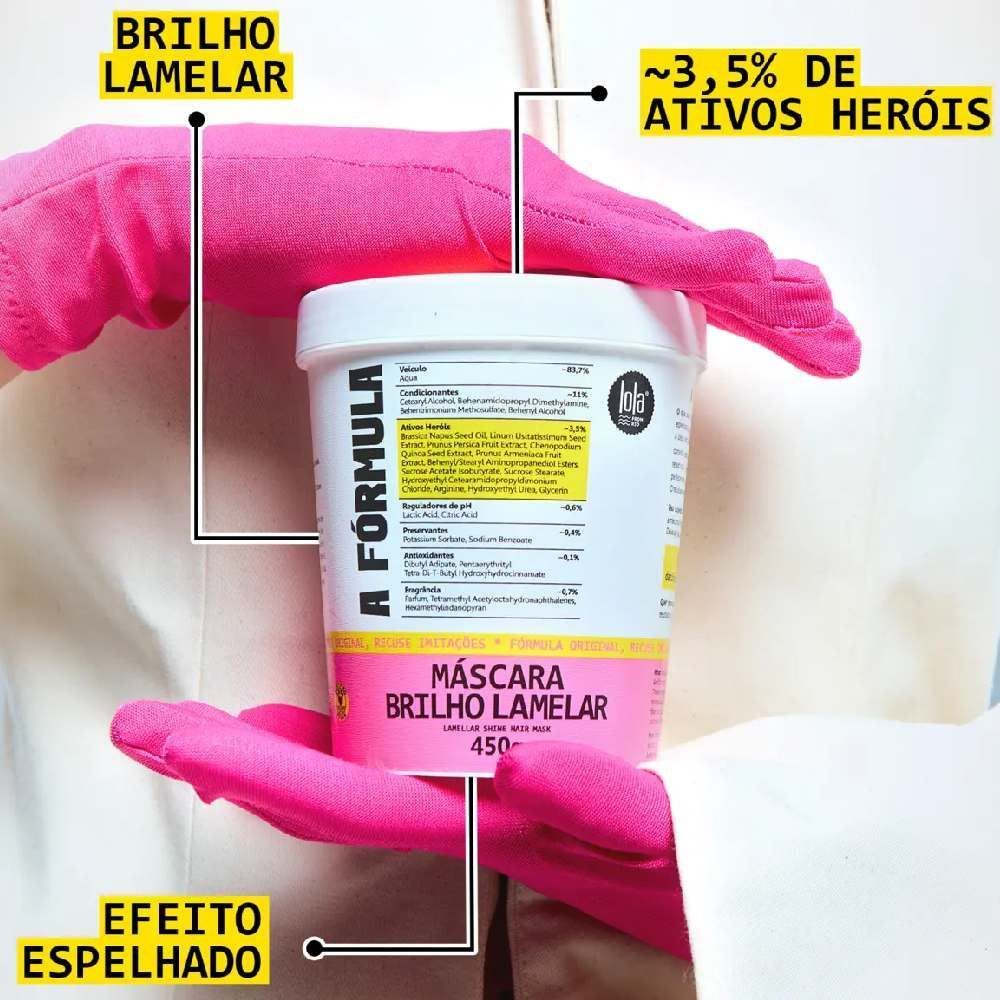 Máscara Lamelar a Fórmula 450G Lola Cosmetics