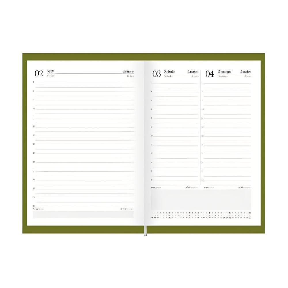 Agenda Costurada 2026 Compacta Color 176 Folhas Foroni - Sortido