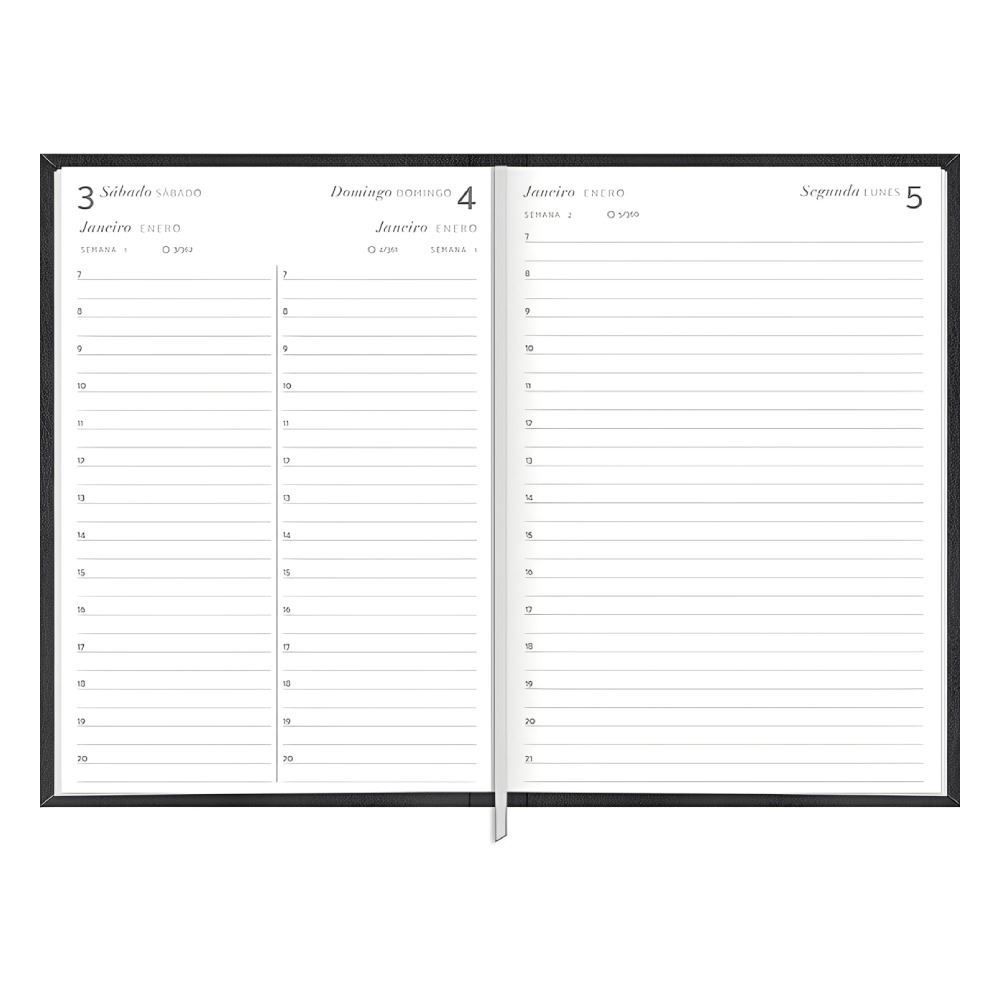 Agenda Costurada Executiva Torino Tilibra - Cinza