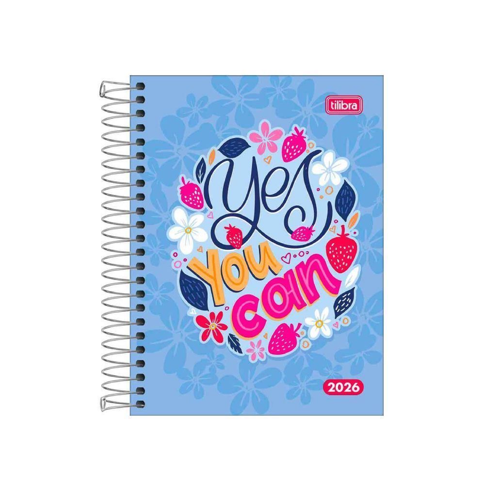 Agenda Espiral Diária D+ Tilibra 176 Folhas - Sortido