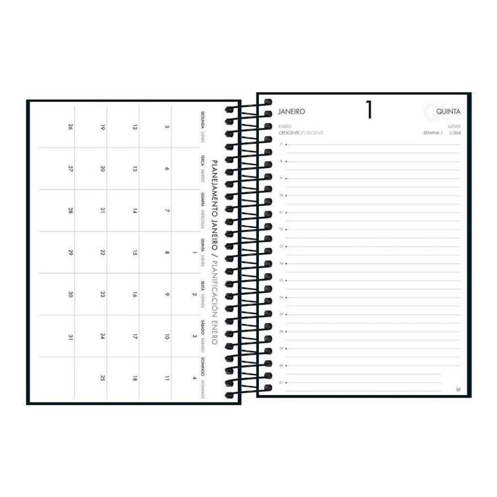 Agenda Espiral Executiva Napoli Tilibra - Preto