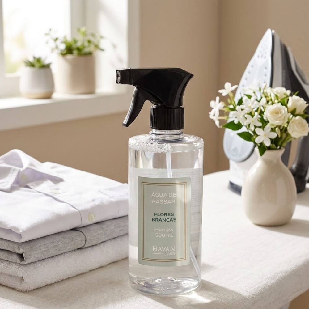 Água de Passar Spray 500Ml Havan Casa - Flores Brancas