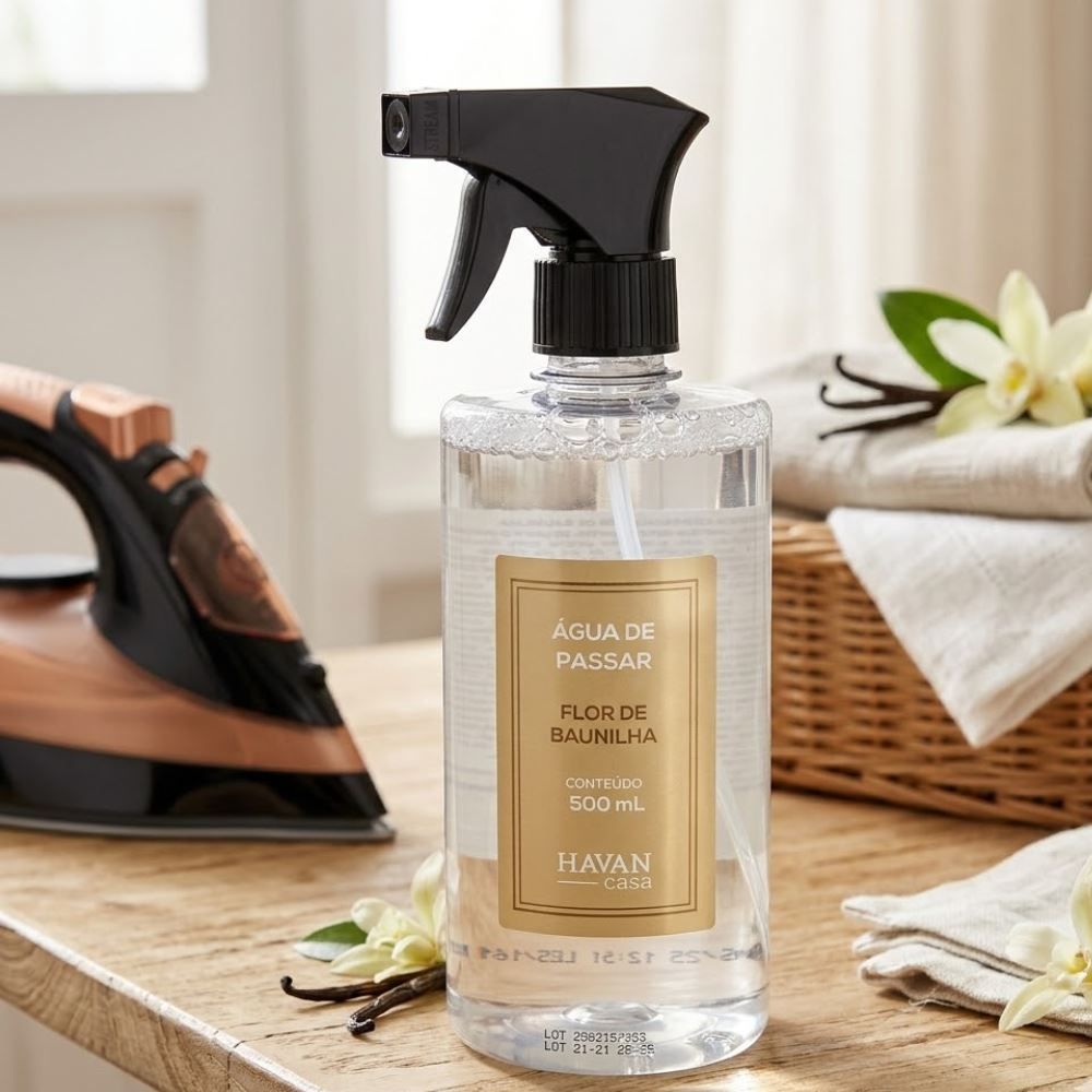 Água de Passar Spray 500Ml Havan Casa - Flor De Baunilha