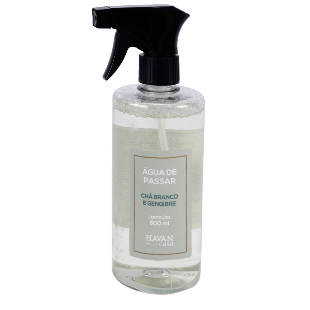 Água de Passar Spray 500Ml Havan Casa - Chá Branco e Gengibre
