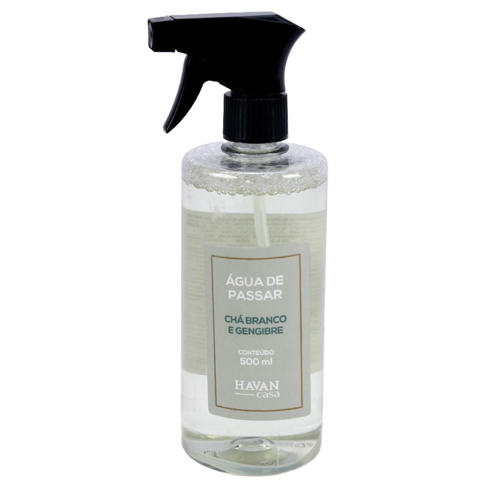 Água de Passar Spray 500Ml Havan Casa - Chá Branco e Gengibre