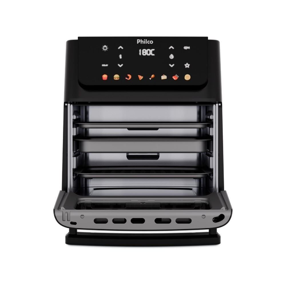 Fritadeira Air Fryer Oven Philco 11 Litros 8 Funções Visor 1800W PAF11B