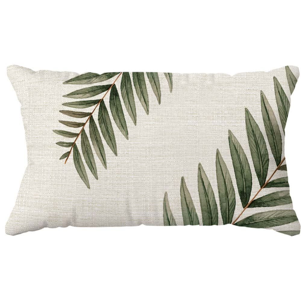 Almofada 30X48 cm Naturalle Verão Havan Casa - FOLHAS