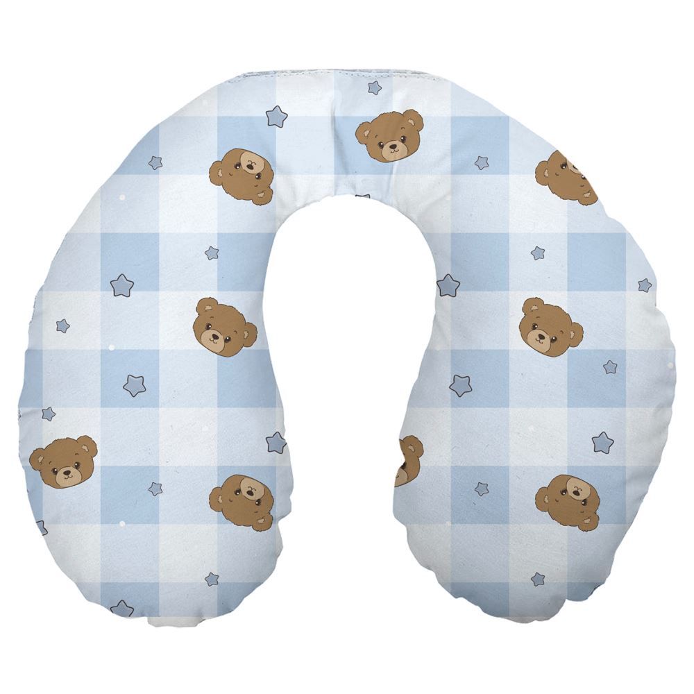 Almofada Apoio de Pescoço Havan Baby - URSO AZUL