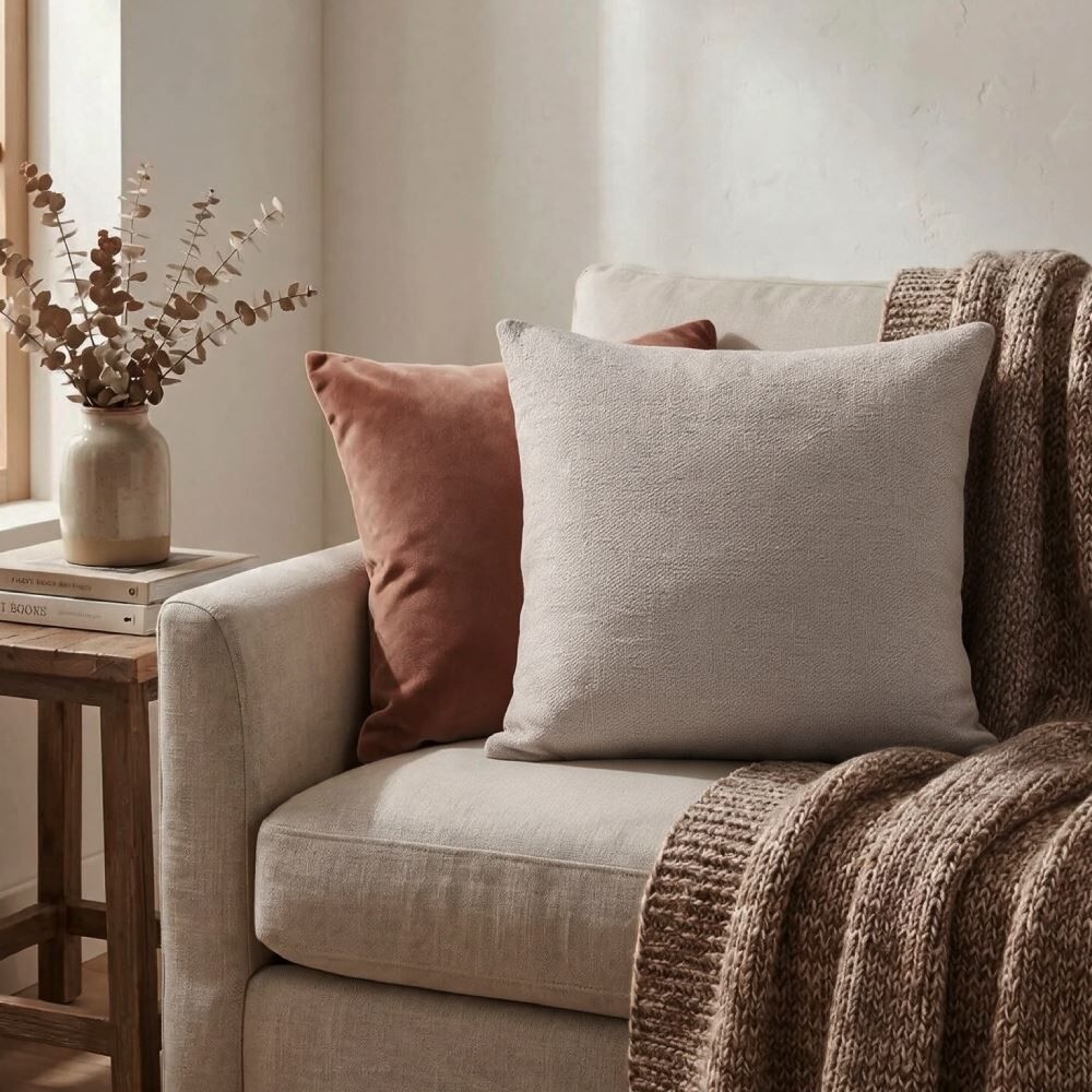 Almofada Decorativa Bouclé 43X43cm Havan Casa - Areia