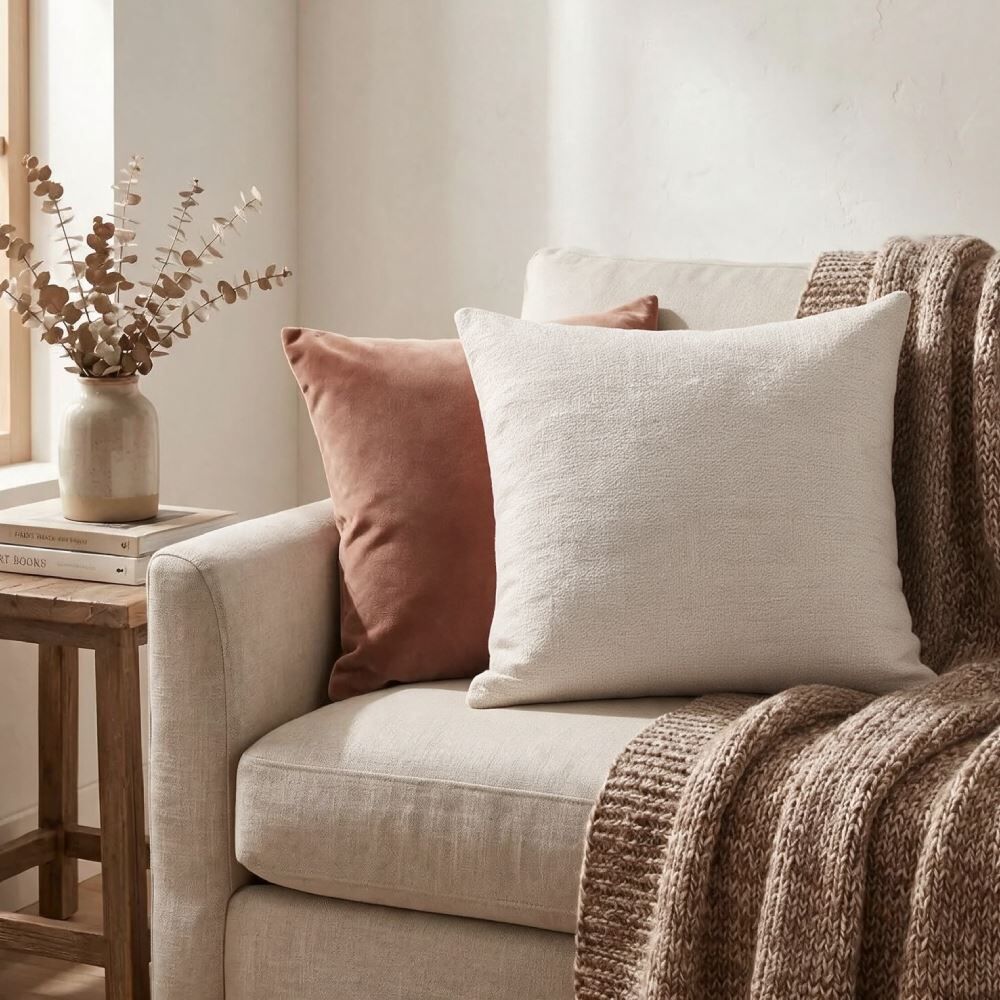Almofada Decorativa Bouclé 43X43cm Havan Casa - Marfim