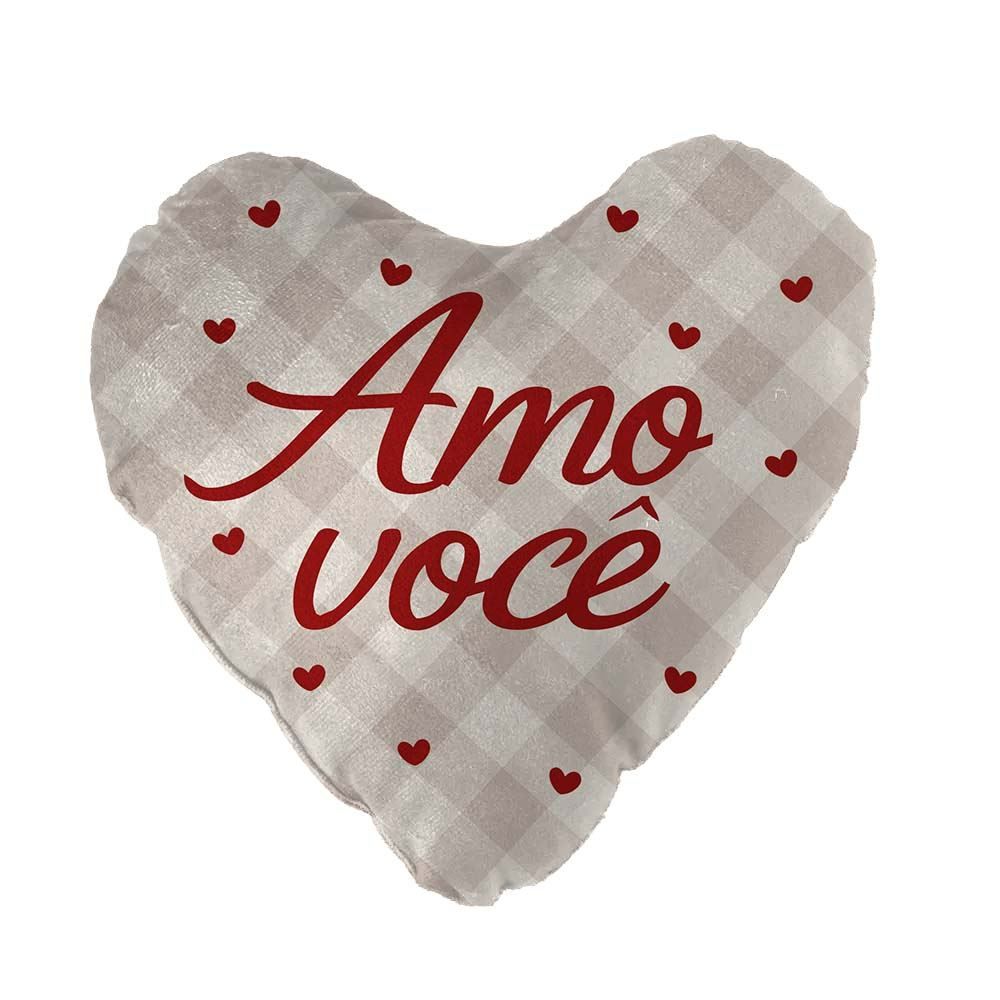 Almofada de Coração Dia dos Namorados Havan Casa - AMO VOCE