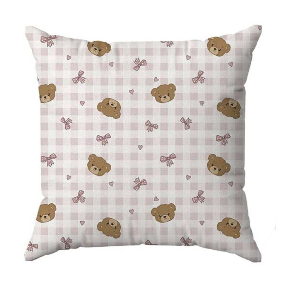 Almofada Decor Baby 38X38cm Havan Baby - URSO ROSA