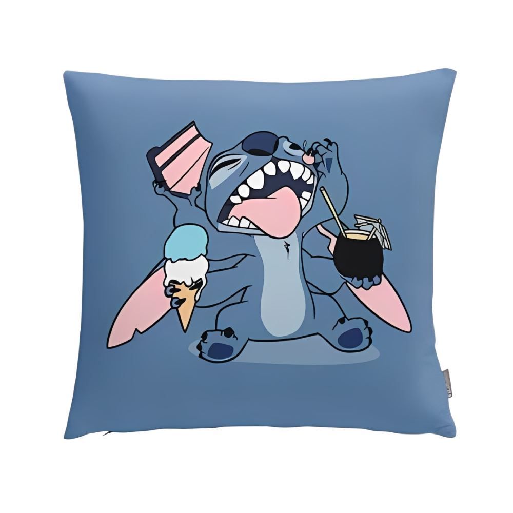 Almofada Decorativa 43X43 cm Disney Hedrons - Stitch Surf