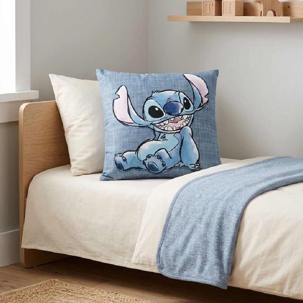 Almofada Decorativa 43X43 cm Disney Hedrons - Stitch Relax