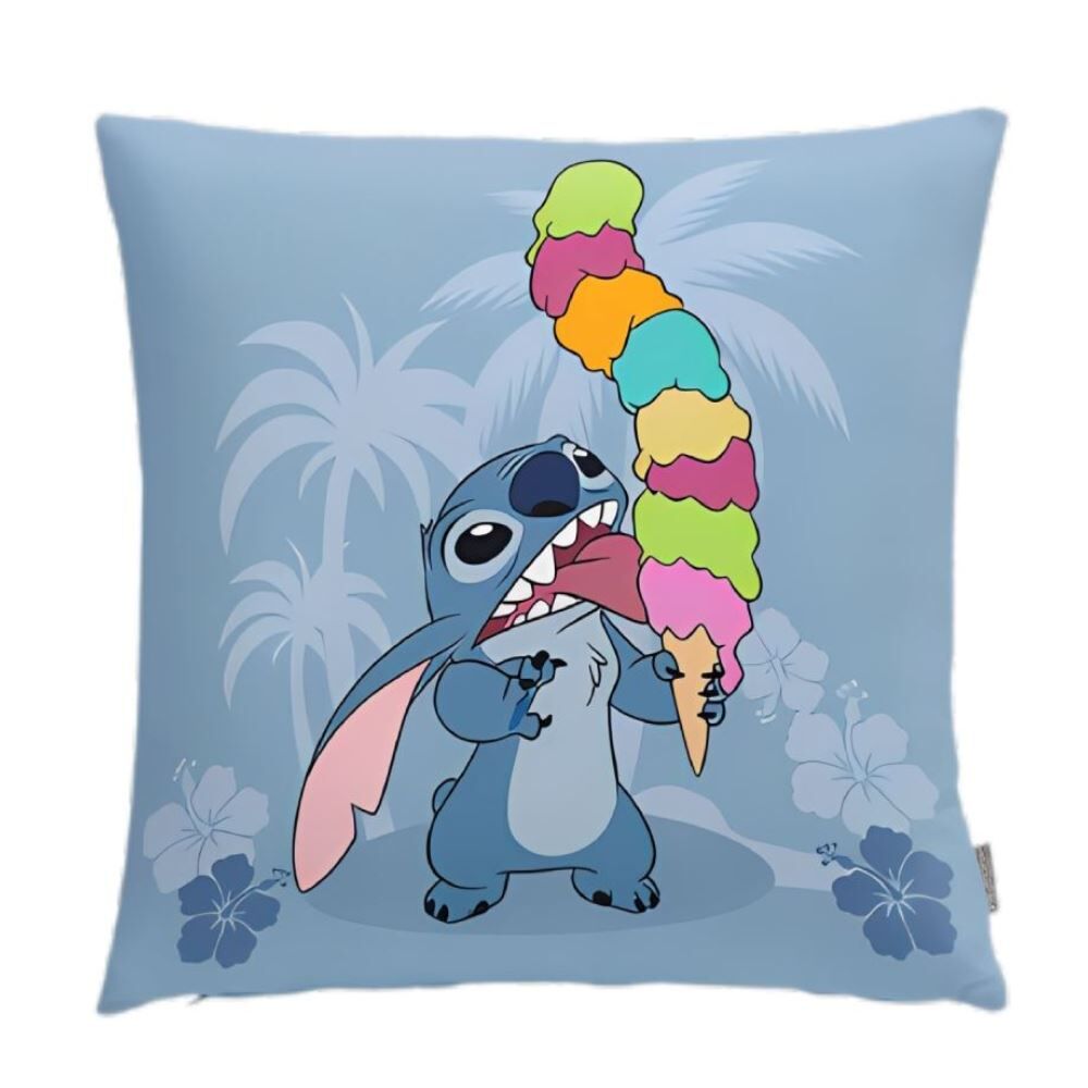 Almofada Decorativa Dupla Face 43X43 cm Disney Hedrons - Stitch Multicolors