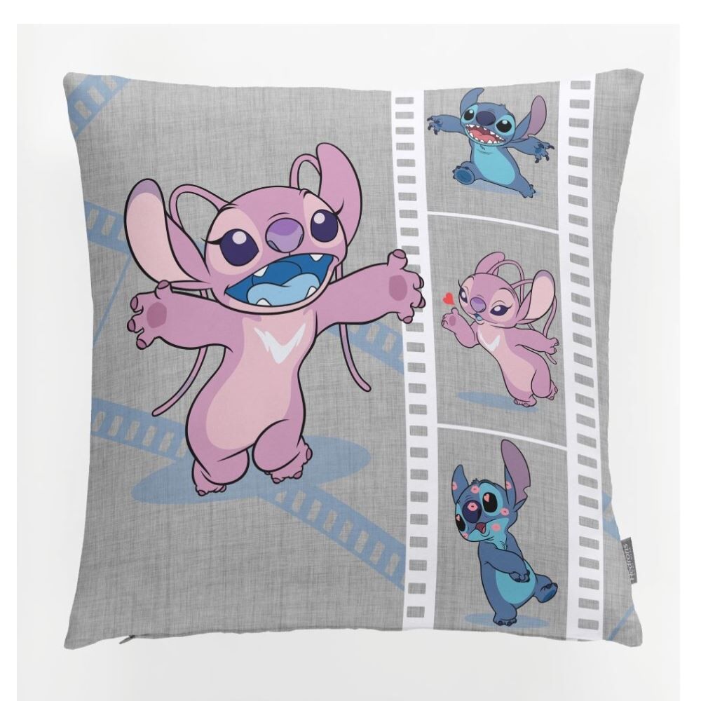 Almofada Decorativa Dupla Face 43X43 cm Disney Hedrons - Stitch Poses
