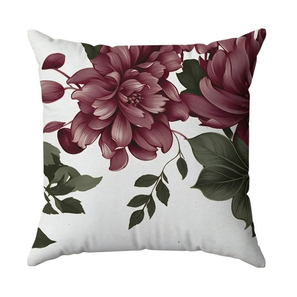 Almofada Decorativa 45X45cm Havan Casa - Flores Vinho