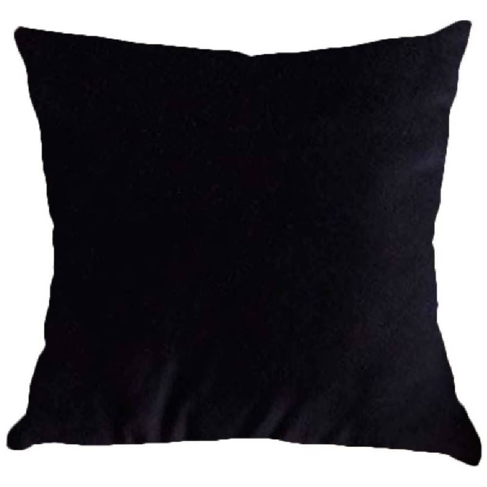 Almofada Decorativa 50X50cm Veludo Italiano Liso Havan Casa - Preto