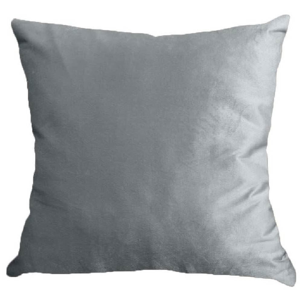 Almofada Decorativa 50X50cm Veludo Italiano Liso Havan Casa - Cinza