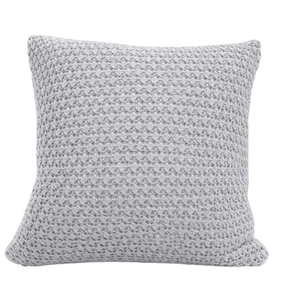 Almofada Decorativa de Tricot Vancouver 43X43cm Havan Casa - Prata