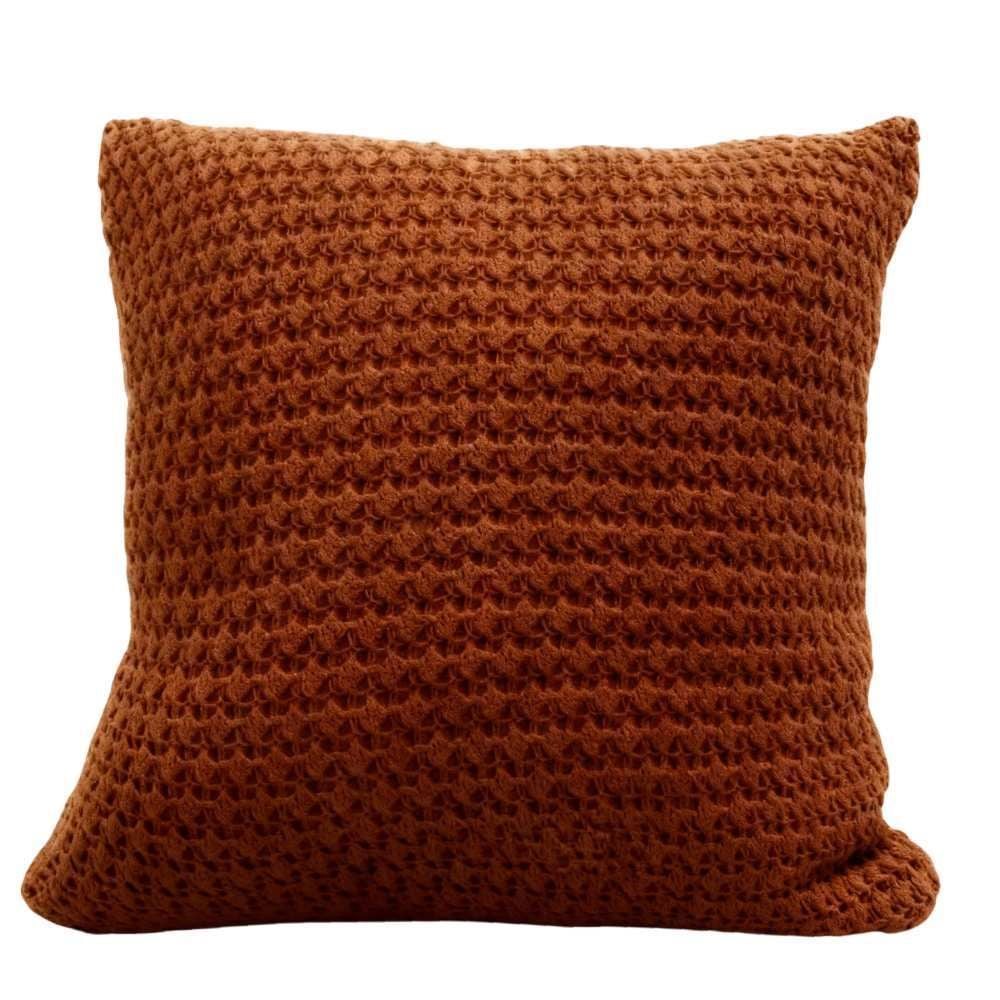 Almofada Decorativa de Tricot Vancouver 43X43cm Havan Casa - Terracota