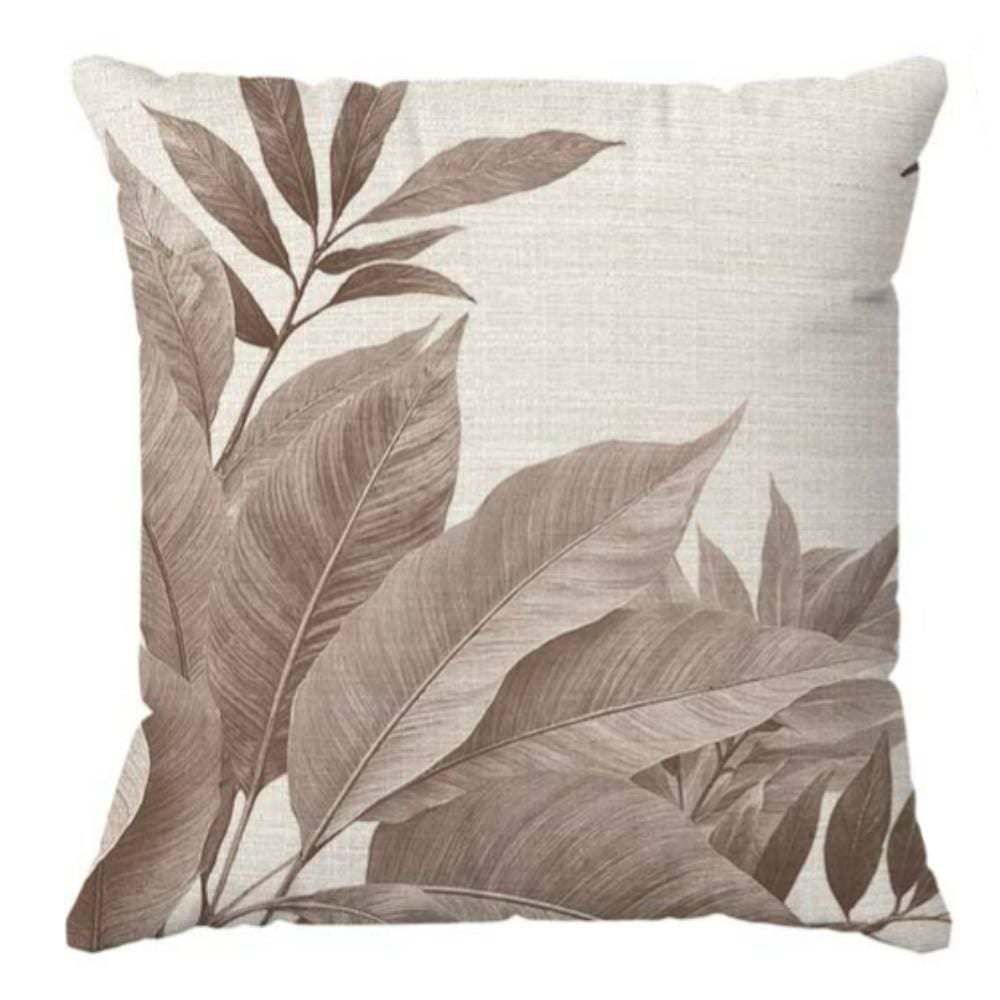 Almofada Decorativa Naturalle 45X45cm Havan Casa - Folhagem Marrom