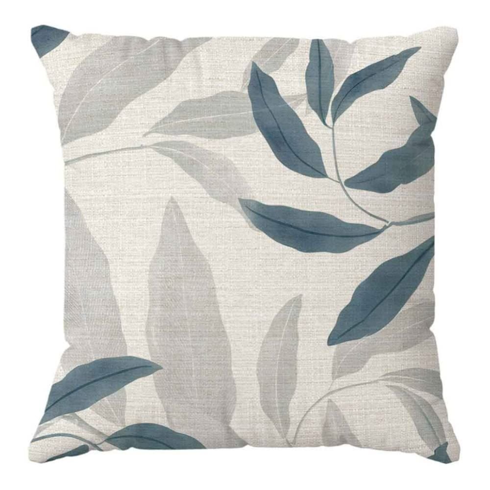 Almofada Decorativa Naturalle 45X45cm Havan Casa - Folha Azul