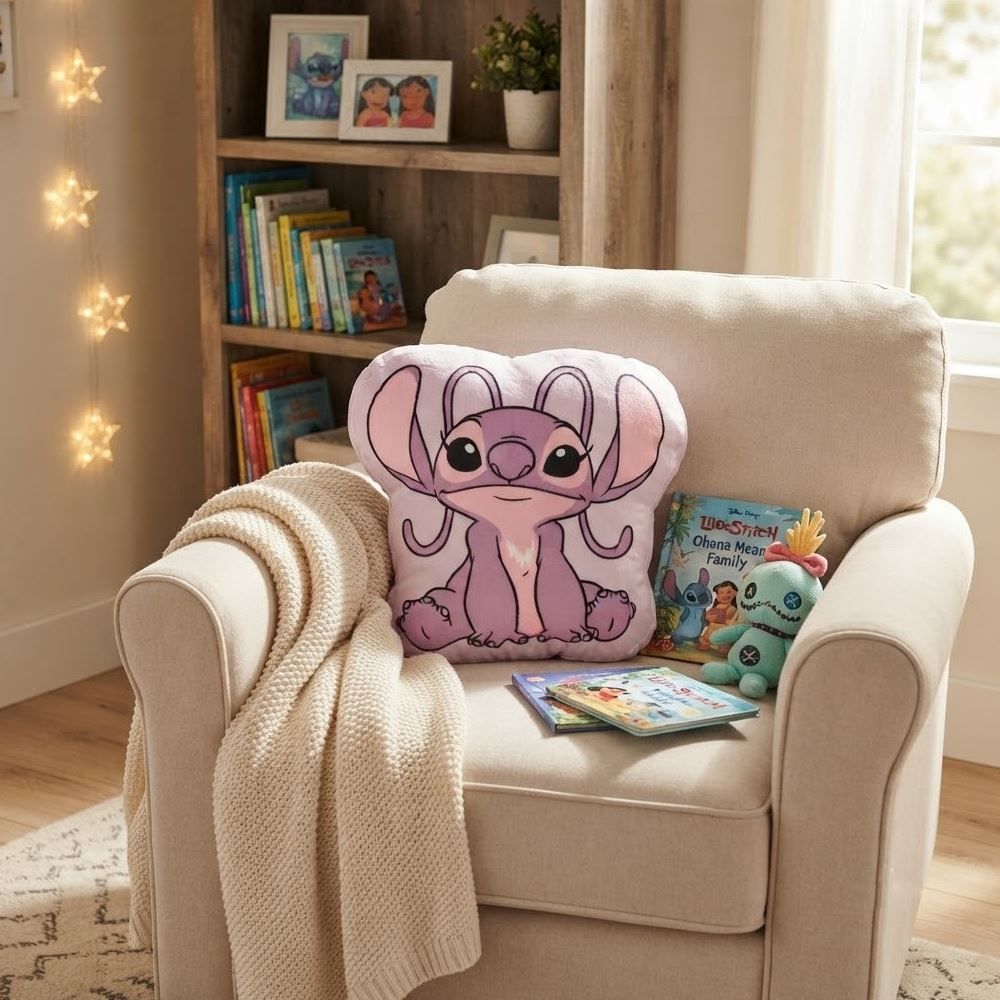Almofada Decorativa Personagens Marvel e Disney - Disney Angel Rosa