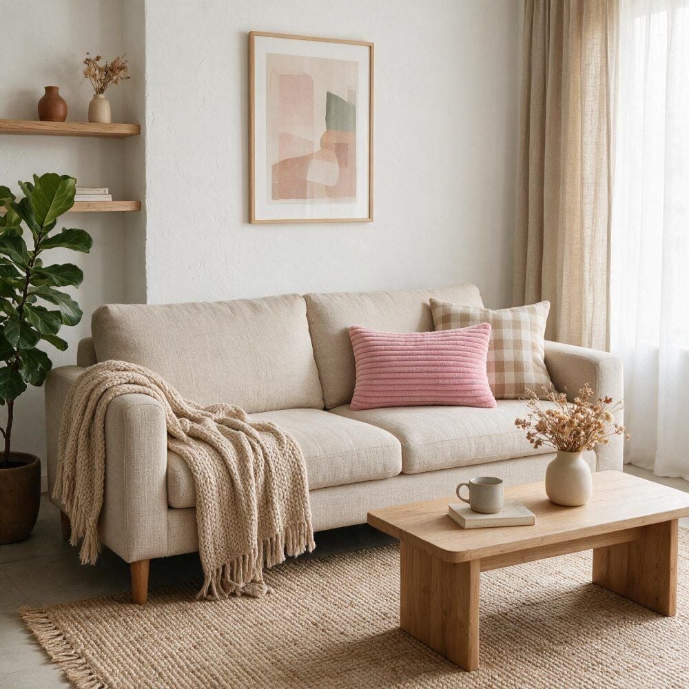 Almofada Decorativa Wave Soft 30X48 cm Havan Casa - Rose