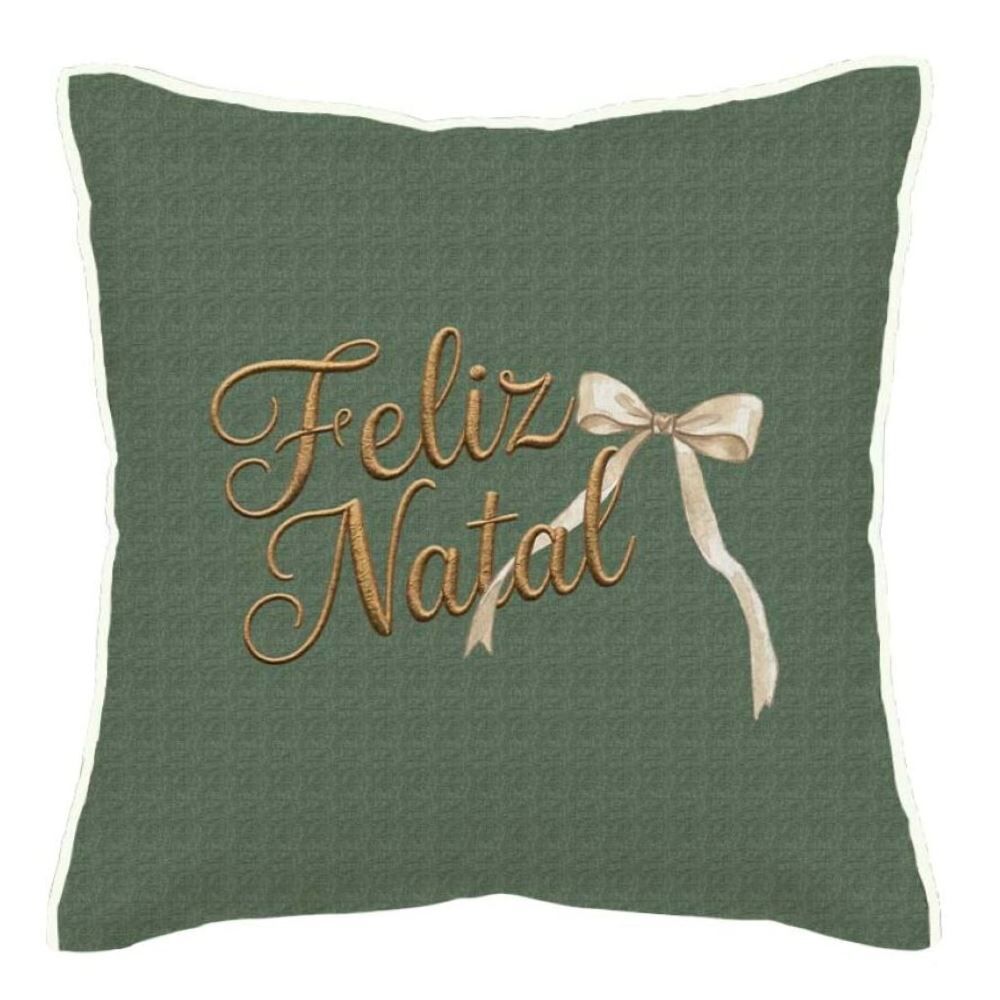 Almofada Elegance Linho Natal 48X48cm Havan Casa - Feliz Natal