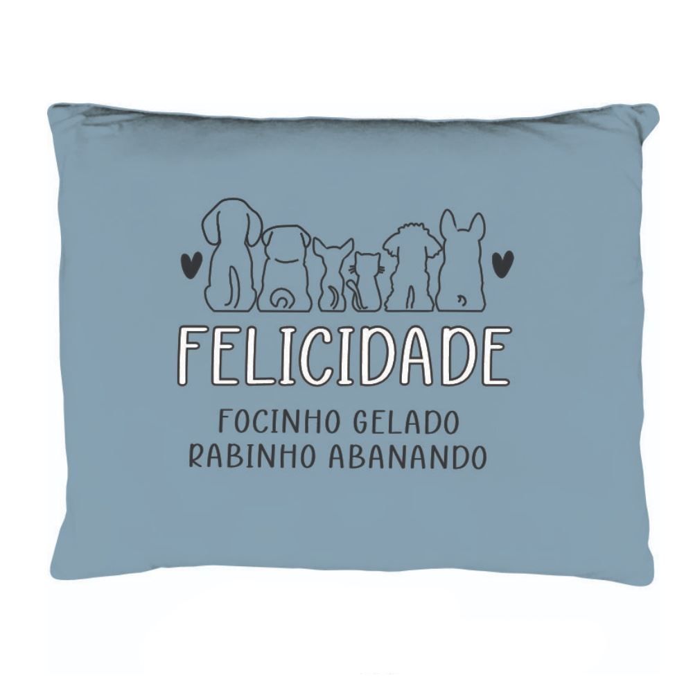 Almofada Funny 35X45cm Havan Casa - Azul Felicidade