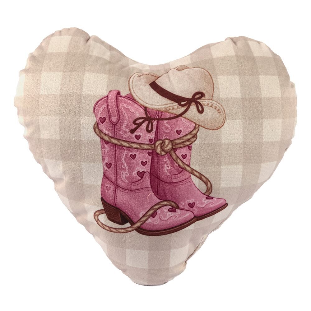 Almofada Infantil Divertida Cowgirl Havan Casa - Coração