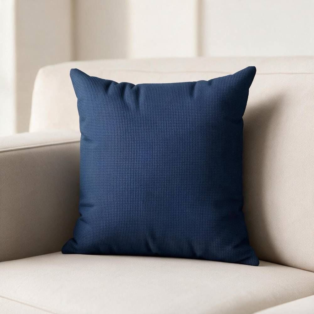 Almofada Naturalle 45X45cm Lisa Havan Casa - Linen Azul 2