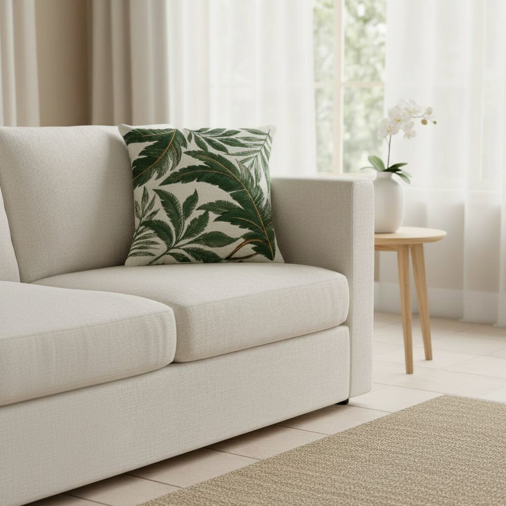Almofada Naturalle Verão 45X45cm Havan Casa - Folhas
