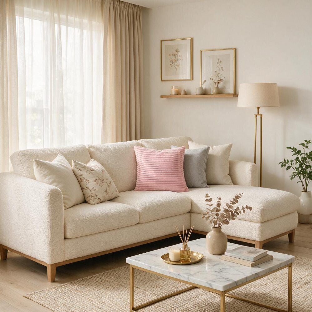 Almofada para Decoração Wave Soft 48X48cm Havan Casa - Rose