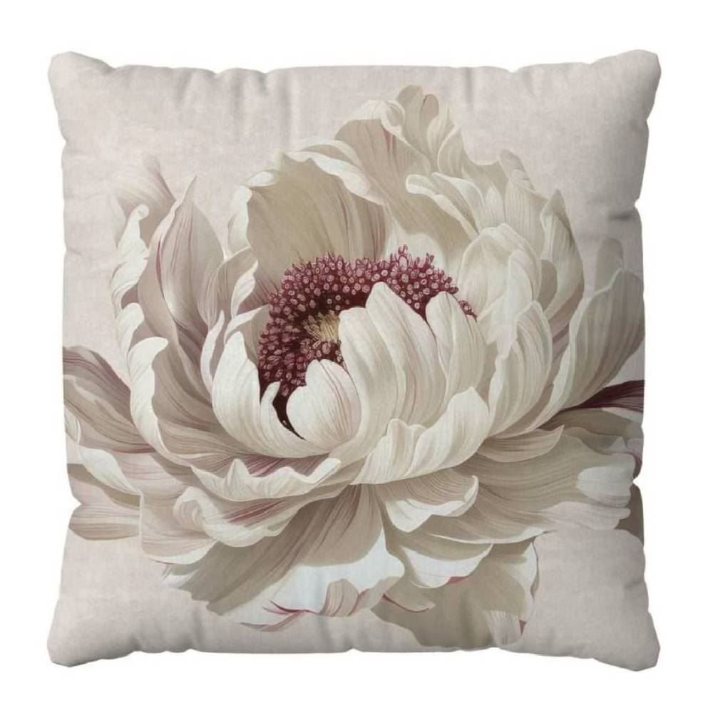 Almofada Veludo 48X48 cm Estampada Havan Casa - Begônia Off