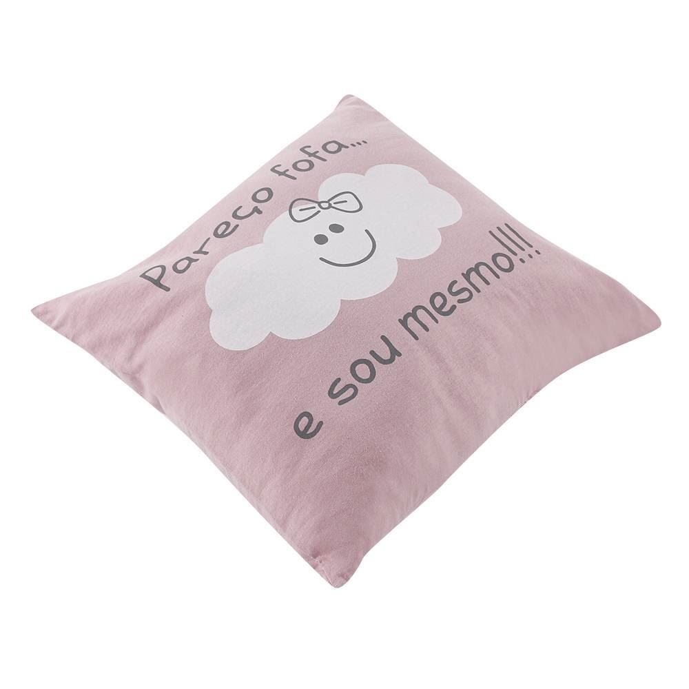 Almofadas Funny 35X35cm Havan Baby - Rosa Fofa