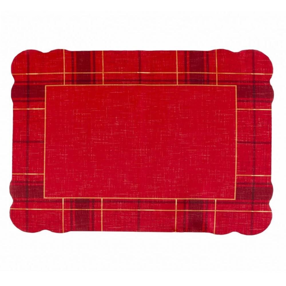 Americano Avulso Natal Encantado 35X45cm Havan Casa - Xadrez Vermelho