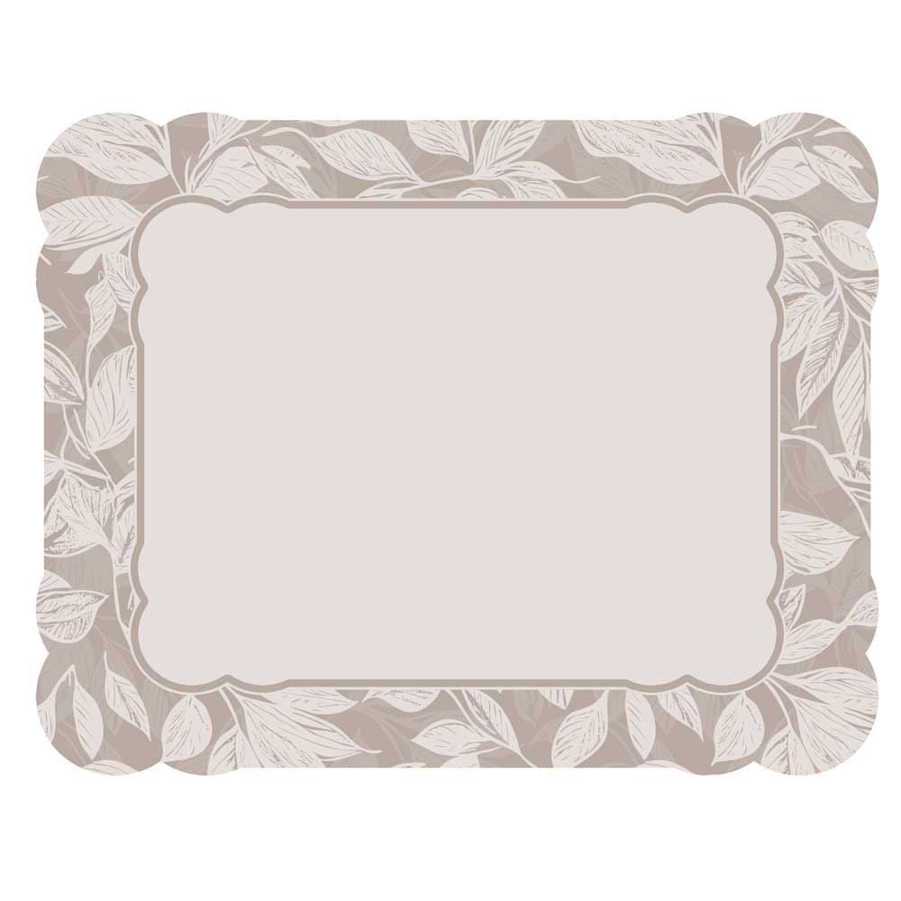 Americano Avulso Viena 35X45 Cm Havan Casa - FOLHAS CINZA