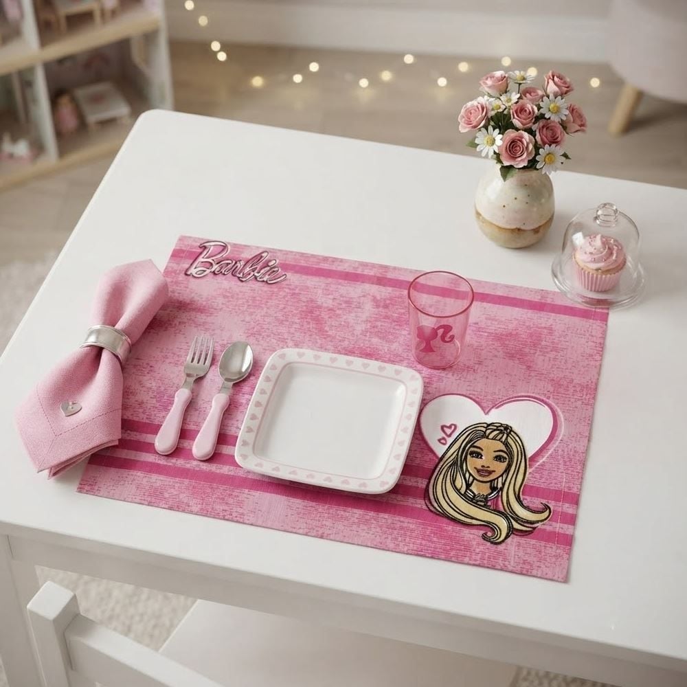 Jogo Americano Avulso Personagens 30X41 cm Lepper 1 Pç - Barbie
