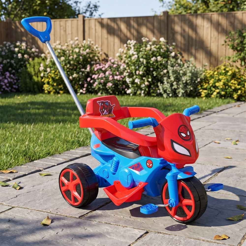 Triciclo Moto Rider Andador Homem-Aranha Usual Brinquedos - 997