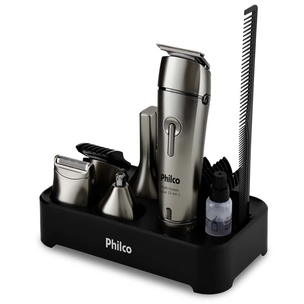 Aparador de Pelos Multigroom Aqua 12 em 1 PAP03 Philco - Bivolt
