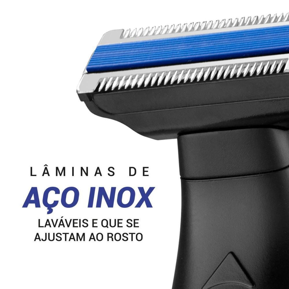 Aparador de Pelos Philco Bivolt 5 Acessórios Usb Pap02