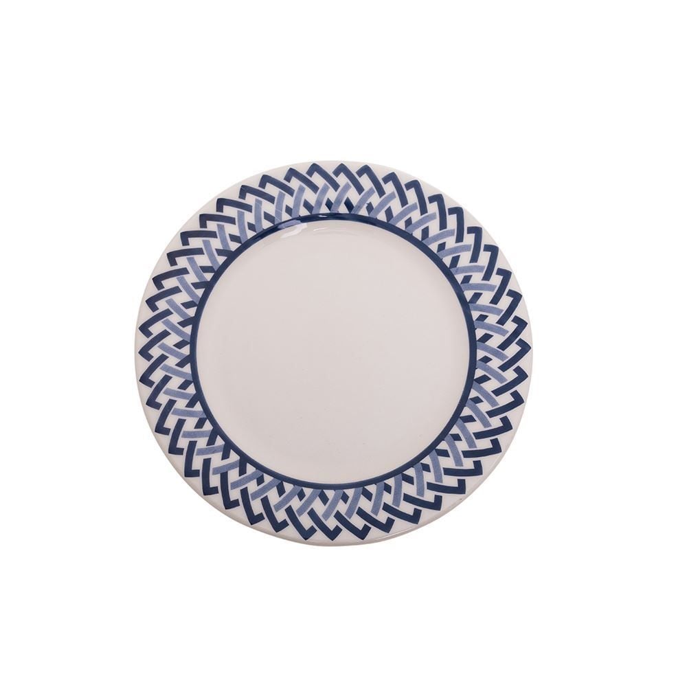 Aparelho De Jantar Havan Casa Trama Blue 20 Peças - Cerâmica