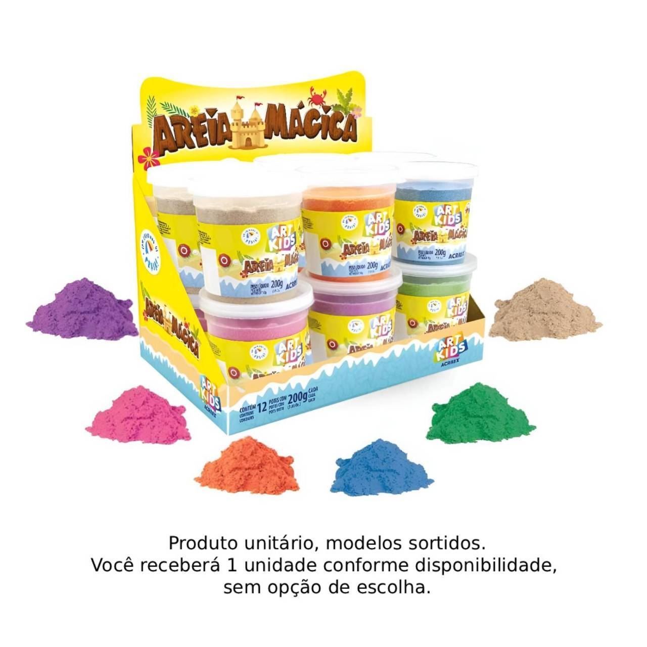 Areia Mágica 200G Acrilex - Sortido