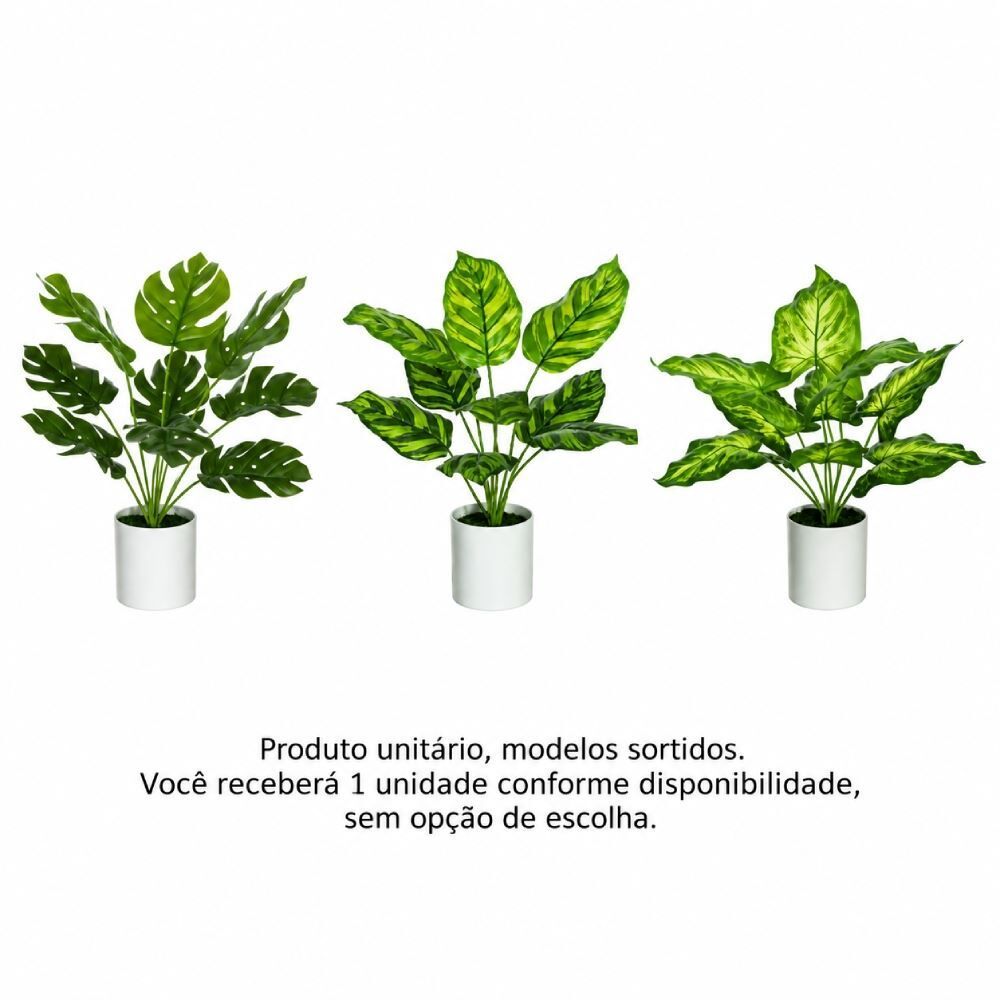 Arranjo de Plantas Real Toque com Vaso Florarte 42Cm - Sortido